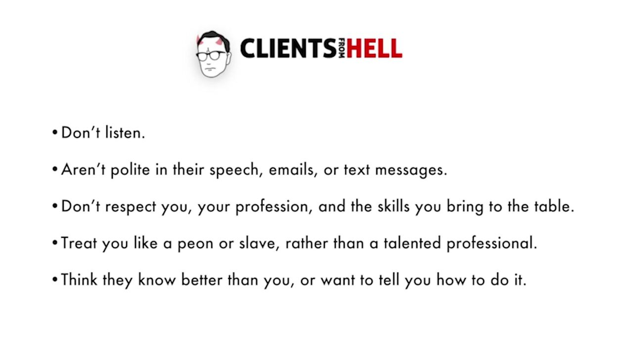 Video lesson: Clients From Hell